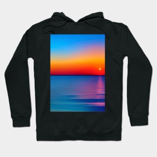 STUNNING ORANGE TINGED OCEAN SUNSET Hoodie